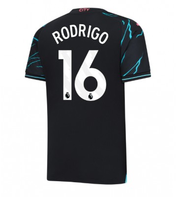 Manchester City Rodri Hernandez #16 Tercera Equipación 2023-24 Manga Corta